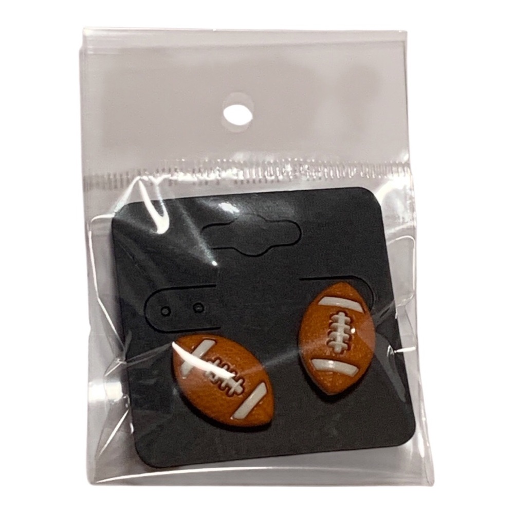 Vintage football stud earrings - Picture 4 of 5